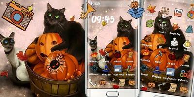 Kitty Pumpkin Theme imagem de tela 3