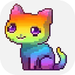 Cat Pixel Art - Cat Color By Number