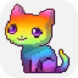 Cat Pixel Art - Cat Color By Number ไอคอน