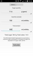 Sugar calculator تصوير الشاشة 2