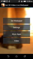 برنامه‌نما Cat 3D Video Live Wallpaper عکس از صفحه