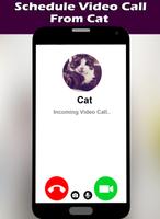 Cat Fake Video Call Affiche