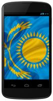Flagge Von Kasachstan Plakat