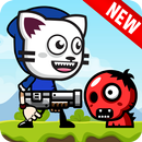 Cat Mask Boy Shooter Adventure Game aplikacja