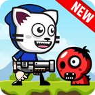 Cat Mask Boy Shooter Adventure Game ไอคอน