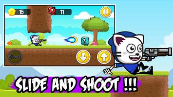 Cat Mask Boy Shooter Adventure Game imagem de tela 2