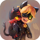 Adventure Cat Noir Ninja world ikona