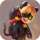 Adventure Cat Noir Ninja world simgesi