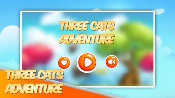 Three Cats Adventure Affiche