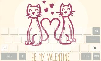 Cats Theme Beauty Keyboard poster