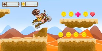 Angry caveman motocross story الملصق