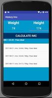 IMC History. Acompanhe a Evolução de sua Dieta. capture d'écran 2