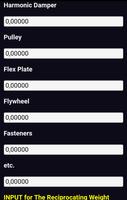 Crankshaft Bob Weight Balance Calculator स्क्रीनशॉट 2