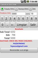 Calcula el IVA Chile ภาพหน้าจอ 1