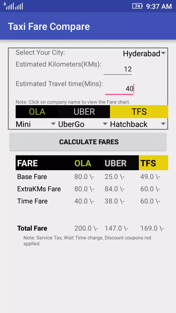 Taxi Fare Calculator Compare Apk For Android Download