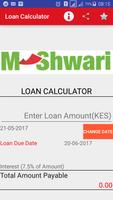 Mshwali Loan Calculator Affiche