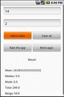 X Stats-Statistics calculator تصوير الشاشة 2