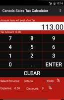Canada Sales Tax Calculator poster