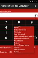 Canada Sales Tax Calculator تصوير الشاشة 1
