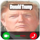 Fake video call Donald Trump icon
