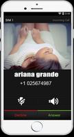 برنامه‌نما call From Ariana Grande fake عکس از صفحه