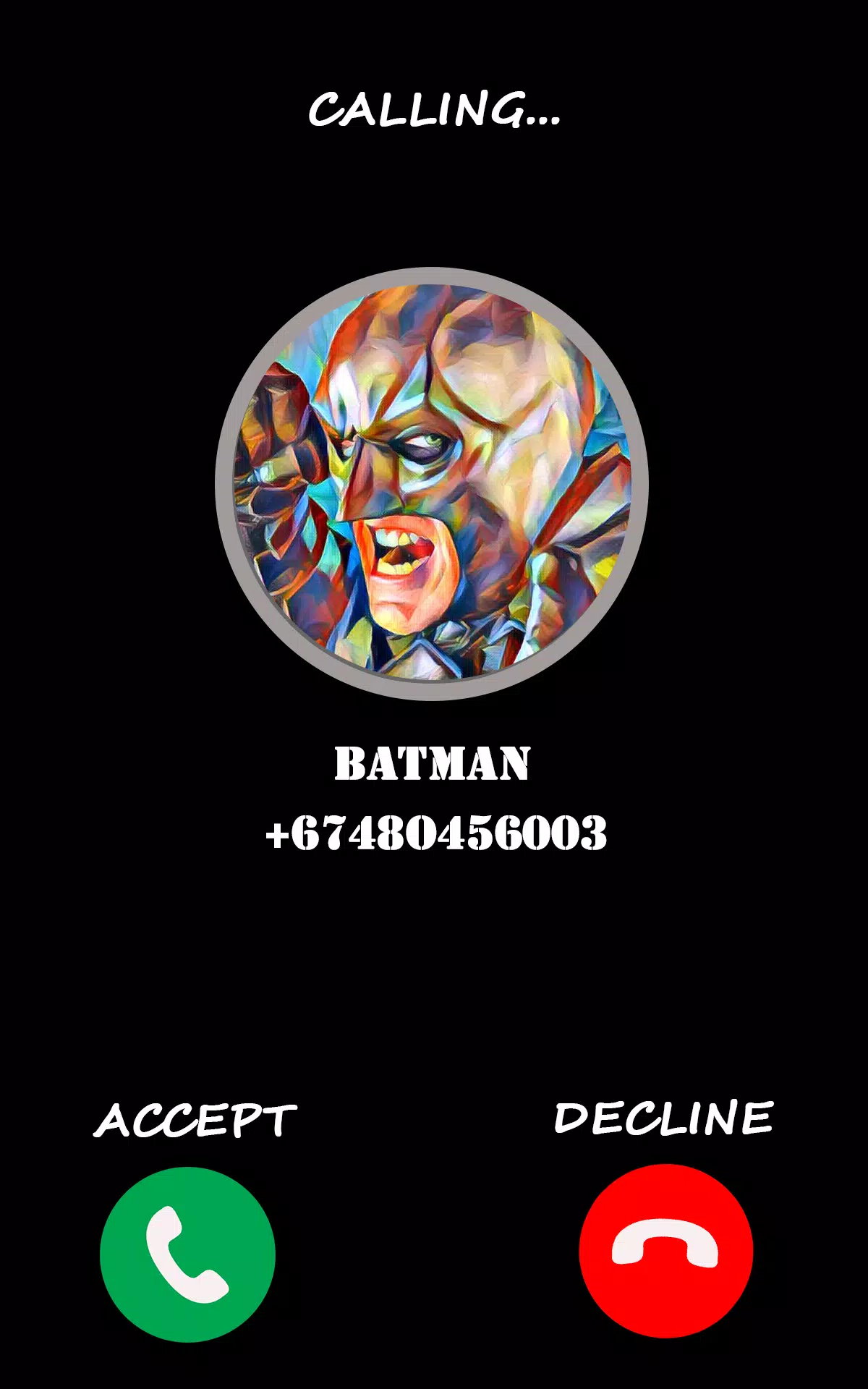Call Prank From Batman APK for Android Download
