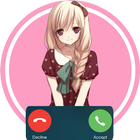 prank call from cute anime girl آئیکن