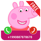 Fake Call From Pepa Pig Prank 2017 icône