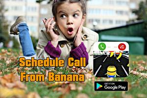 Call From Minion Banana Affiche