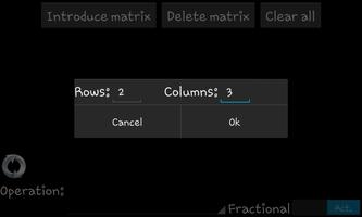 Matrix calculator screenshot 1