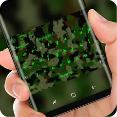 Green Camo Keyboard Army Soilder APK Herunterladen