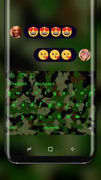 Green Camo Keyboard poster