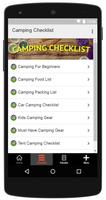 Camping Checklist تصوير الشاشة 3