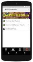 Camping Checklist تصوير الشاشة 2