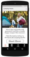 Camping Hacks Plakat