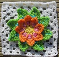 Crochet Flower Pattern poster