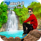 Waterfall Photo Frame Zeichen