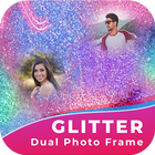 Glitter Dual Photo Frame icône
