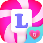 Pink Lollipop Candy Keyboard Theme for Girls आइकन