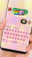 Pink Candy Girl Keyboard Cute Theme captura de pantalla 2