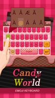 Candy World Theme&Emoji Keyboard ảnh chụp màn hình 1