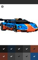 Car Color By Number, Cars Pixel Art 스크린샷 1