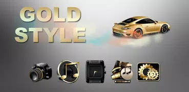 Gold-Luxus-Auto-Start
