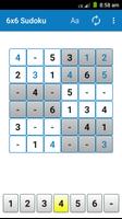 1 Schermata 6x6 Sudoku