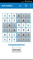 6x6 Sudoku screenshot 2