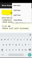 Work Notes capture d'écran 1