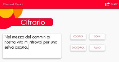 Cifrario di Cesare 截图 1