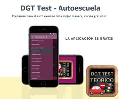 DGT Examen Coche 2018 Teorico - Autoescuela 2018 Plakat
