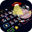 cartoon ufo alien keyboard space rocket stars APK
