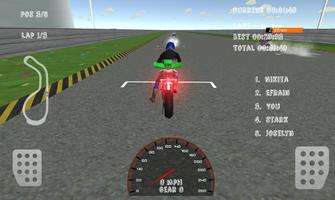 3D Motorcycle Driver Racing Ekran Görüntüsü 1